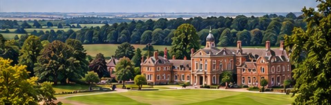 Mansión histórica rodeada de campos en Buckinghamshire